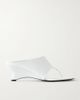 KHAITE Marlow leather wedge mules - 1