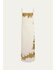 Khaite Nevis Sleeveless Lace & Satin Backless Maxi Dress - 1