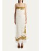 Khaite Nevis Sleeveless Lace & Satin Backless Maxi Dress - 4
