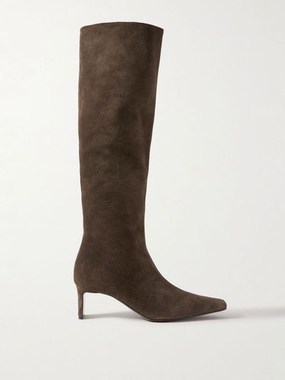 KHAITE Ona 55 suede knee boots