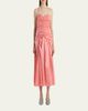 Khaite Raina Sleeveless Ruched silk Charmeuse Midi Dress - 2