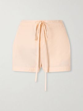 KHAITE Robbie cotton-poplin shorts
