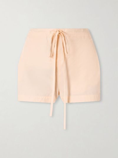 KHAITE Robbie cotton-poplin shorts