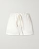 KHAITE Robbie cotton and silk-blend shorts - 1