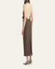 Khaite Roxanne Draped Halter Backless Midi Dress - 3