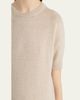 Khaite Shimmering Cashmere Short-Sleeve Crewneck Sweater - 5