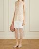 KHAITE Sybil layered frayed satin-crepe and floral-print organza midi skirt - 2