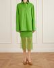 KHAITE Sybil layered frayed satin-crepe and organza midi skirt - 2