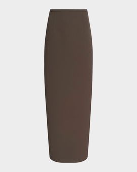 Khaite Winton Crepe Midi Column Skirt