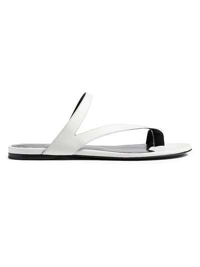 Khaite Women's Aimee Leather Flat Sandals