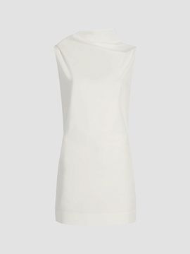 Khaite Women's Astor Draped Cotton Minidress
