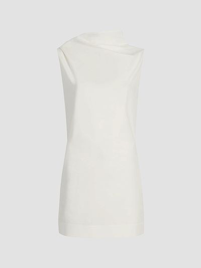 Khaite Women's Astor Draped Cotton Minidress