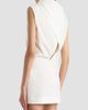 Khaite Women's Astor Draped Cotton Minidress - 4