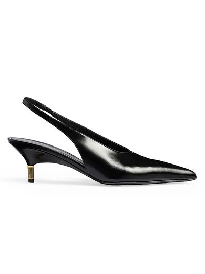 Khaite Women's Bella 55MM Leather Kitten-Heel Pumps
