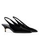 Khaite Women's Bella 55MM Leather Kitten-Heel Pumps - 2