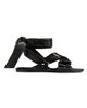 Khaite Women's Boden Leather Ankle Wrap Sandals - 5