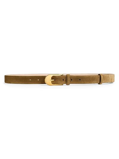Khaite Women's Dome Suede Belt