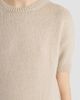 Khaite Women's Golden Cashmere Short-Sleeve Sweater - 5