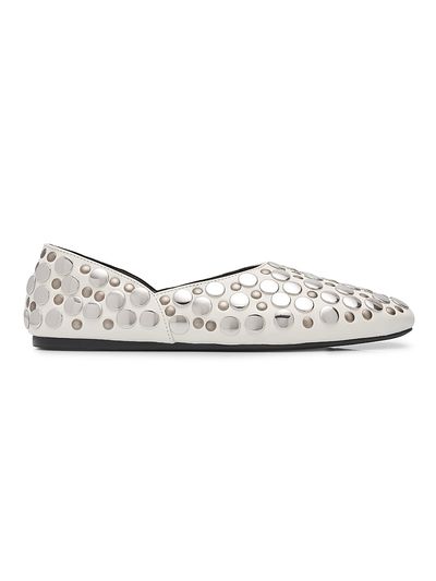Khaite Women's Jane Studded Leather Flats