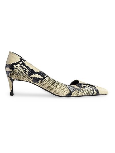 Khaite Women's Jett 45MM Snakeskin Leather d'Orsay Pumps