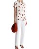 Khaite Women's Keefe Silk Raspberry Print Shirt - 2