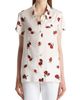 Khaite Women's Keefe Silk Raspberry Print Shirt - 3