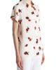 Khaite Women's Keefe Silk Raspberry Print Shirt - 4