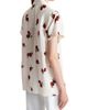 Khaite Women's Keefe Silk Raspberry Print Shirt - 5