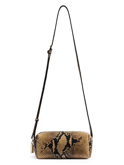 Khaite Women's Kye Mini Snakeskin-Embossed Leather Crossbody Bag