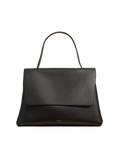 Khaite Women's Lia Large Pebbled Leather Top Handle Bag