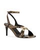 Khaite Women's Liria 75MM Snake-Embossed Leather Ankle Strap Sandals - 2