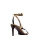 Khaite Women's Liria 75MM Snake-Embossed Leather Ankle Strap Sandals - 3