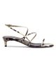 Khaite Women's Loop 35MM Python-Print Leather Sandals - 1