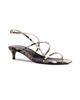 Khaite Women's Loop 35MM Python-Print Leather Sandals - 2