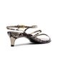 Khaite Women's Loop 35MM Python-Print Leather Sandals - 3