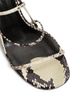 Khaite Women's Loop 35MM Python-Print Leather Sandals - 4