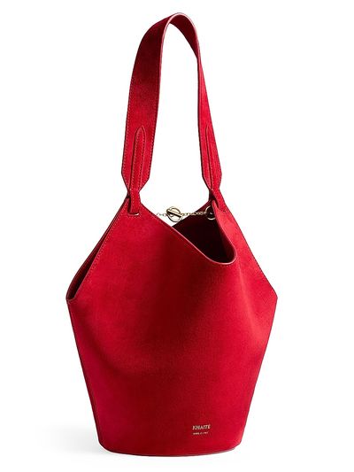 Khaite Women's Lotus Suede Mini Tote Bag