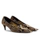 Khaite Women's Marlene 50MM Snake-Embossed Leather Pumps - 4