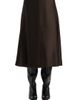 Khaite Women's Nania Satin Midi-Skirt - 3