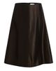 Khaite Women's Nania Satin Midi-Skirt - 7
