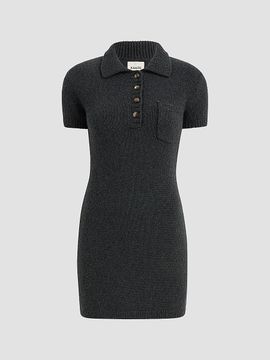 Khaite Women's Nehra Cashmere Polo Minidress