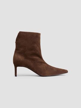 Khaite Women's Ona 55MM Suede Ankle Boots