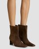 Khaite Women's Ona 55MM Suede Ankle Boots - 5