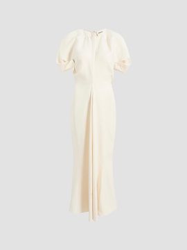 Khaite Women's Ria Linen-Blend Maxi Dress