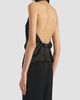 Khaite Women's Rone Satin Open-Back Top - 4
