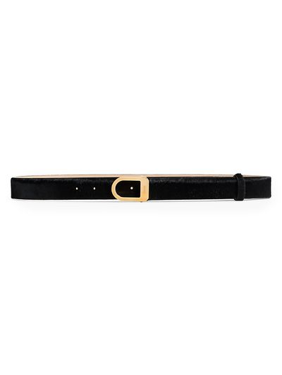 Khaite Women's Saddle Calf Hair Belt