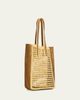 Khaite Zoe Woven Viscose Raffia and Suede Tote Bag - 3