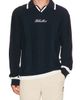 Khalhon Khalhon V Tipped Varsity Knit Pullover Polo - 1