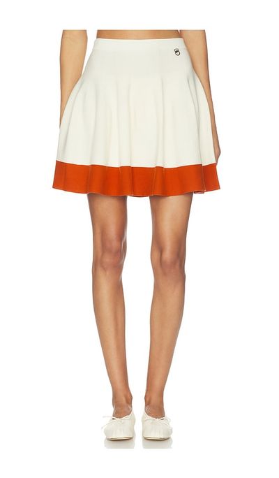 Khalhon Khalhon Varsity Flare Knit Skirt