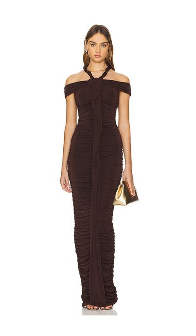 Khanums - Textured Slinky Maxi Dress